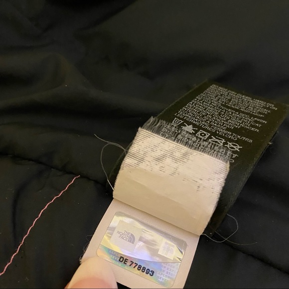 The North Face Womens Nuptse Pink and Black 700 Puffer - Picture 12 of 16